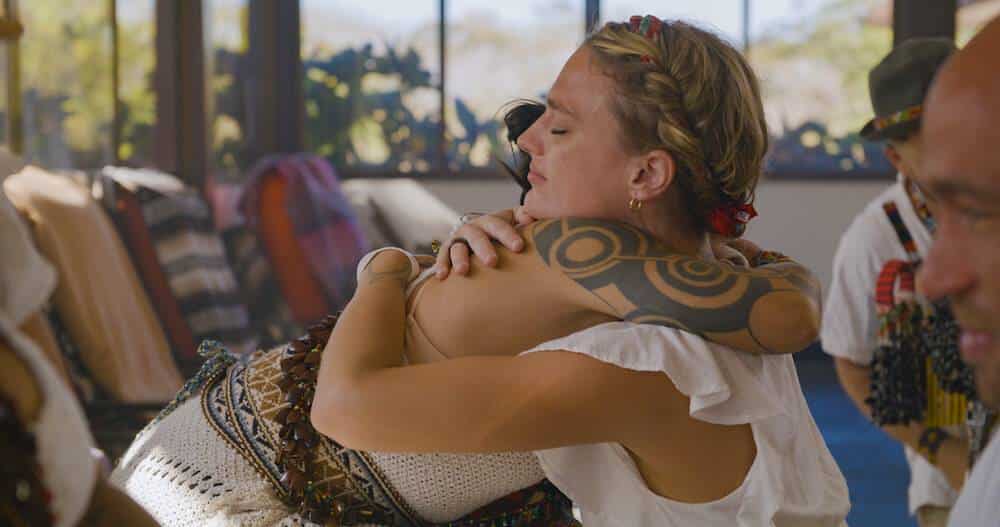 Girl Hugging Shaman