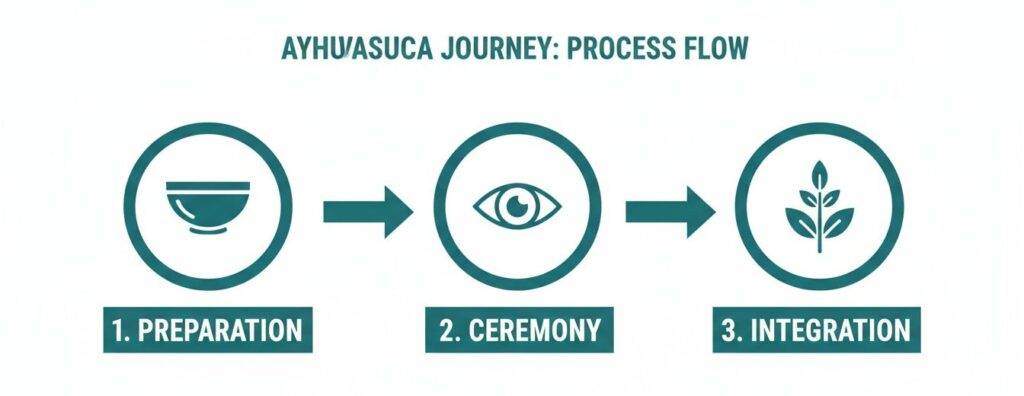 ayahuasca journey - process flow